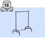 Trolley -Garment Rail 4ft Long-Back  